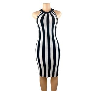 Put On A Show Striped Midi Dress